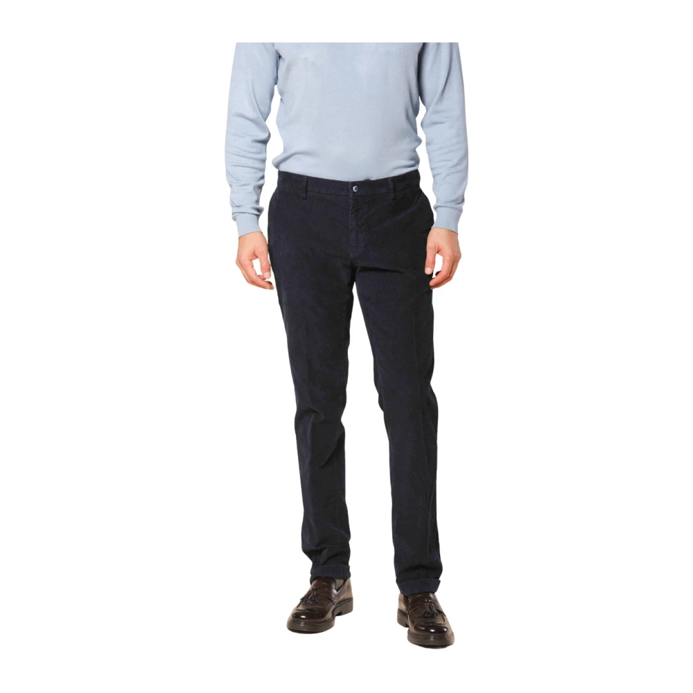 Mason's Fluwelen chino broek voor heren Blue Heren