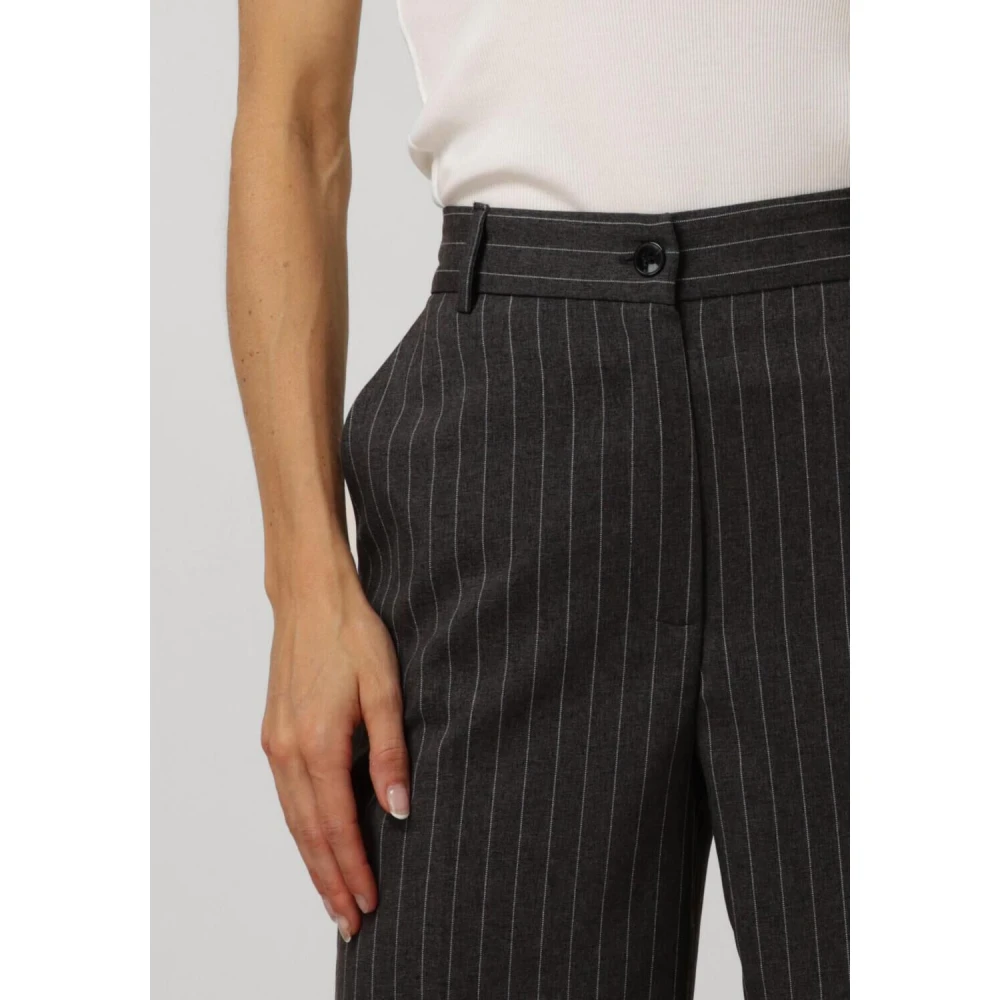 Ibana Grijze Gestreepte Elegante Broek Gray Dames
