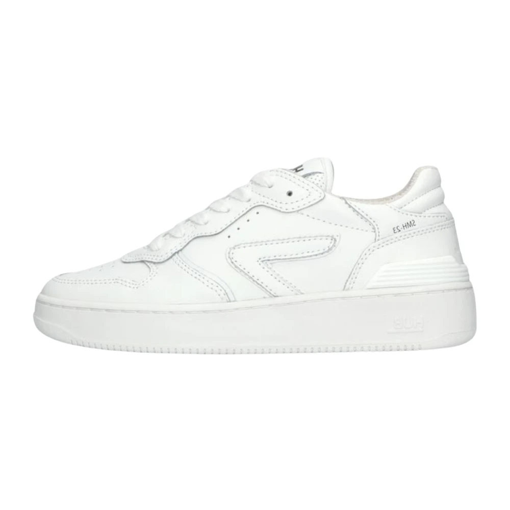 HUB Retro Witte Basketbalsneakers Dames Schoenen