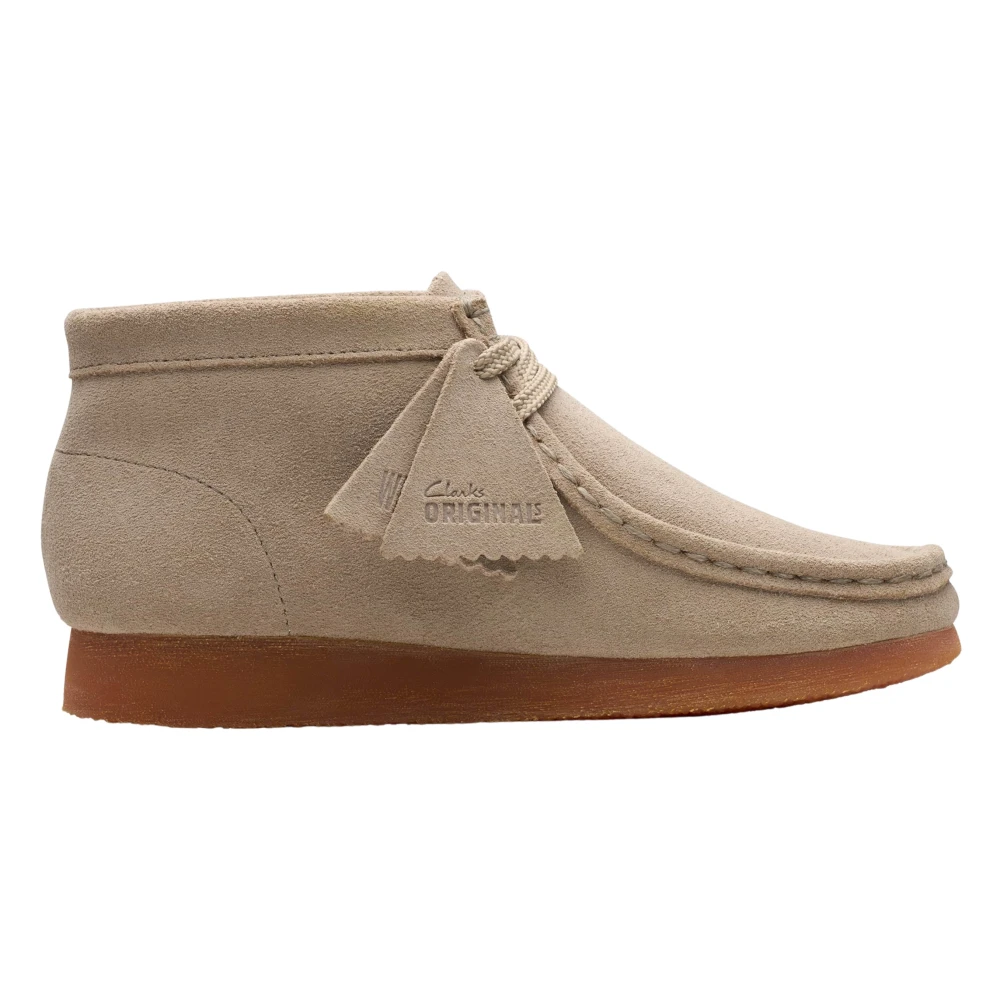 Clarks Unisex Kids Beige Wallabee Boots For Kids - Kids Boots - 34 Eu - Kids