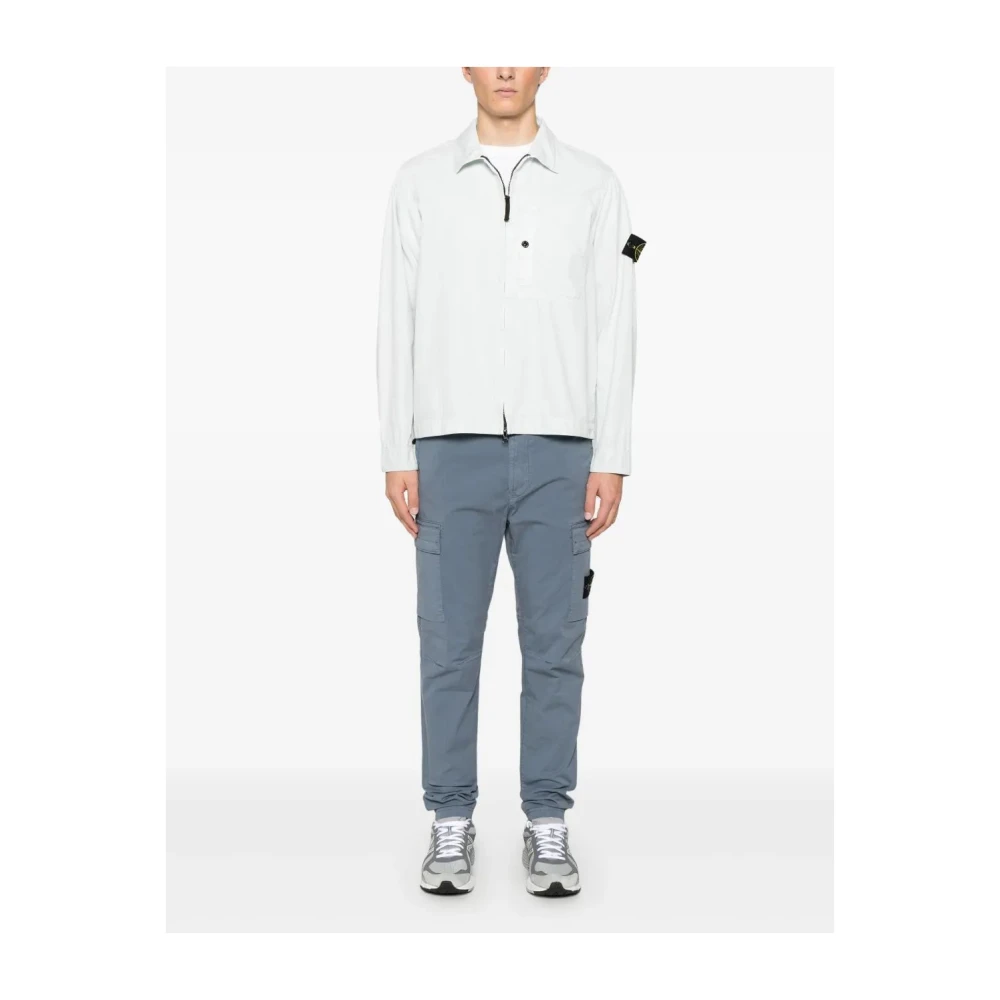 Stone Island Casual Cargo Broeken voor Mannen Blue Heren