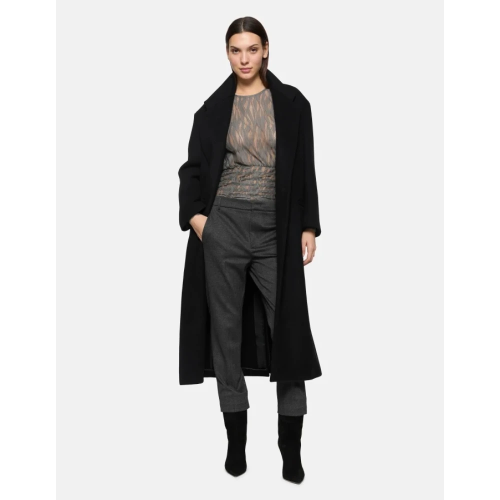 Dondup Losse Jersey Ritsbroek Black Dames