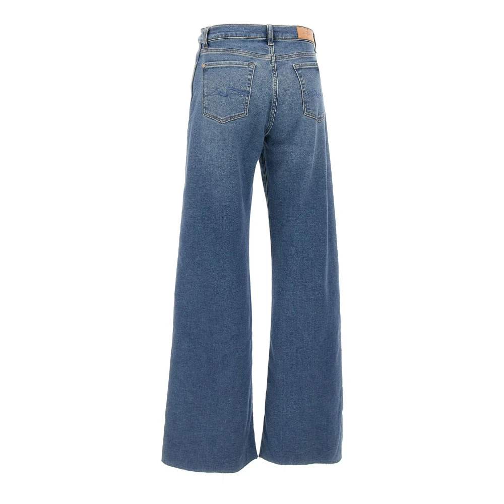 7 For All Mankind Wijde Jeans Denim Blue Dames