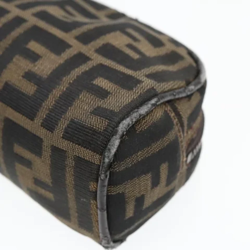 Fendi Vintage Pre-owned Canvas pouches Brown Dames