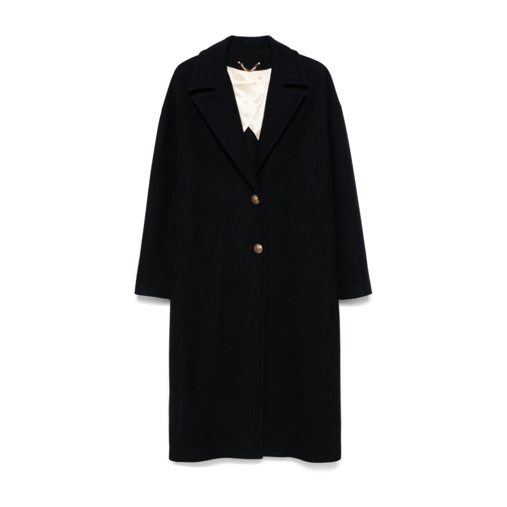 GOLDEN GOOSE ネイビー コート Golden Goose - Double-Breasted Navy Blue And Gold Jacket For