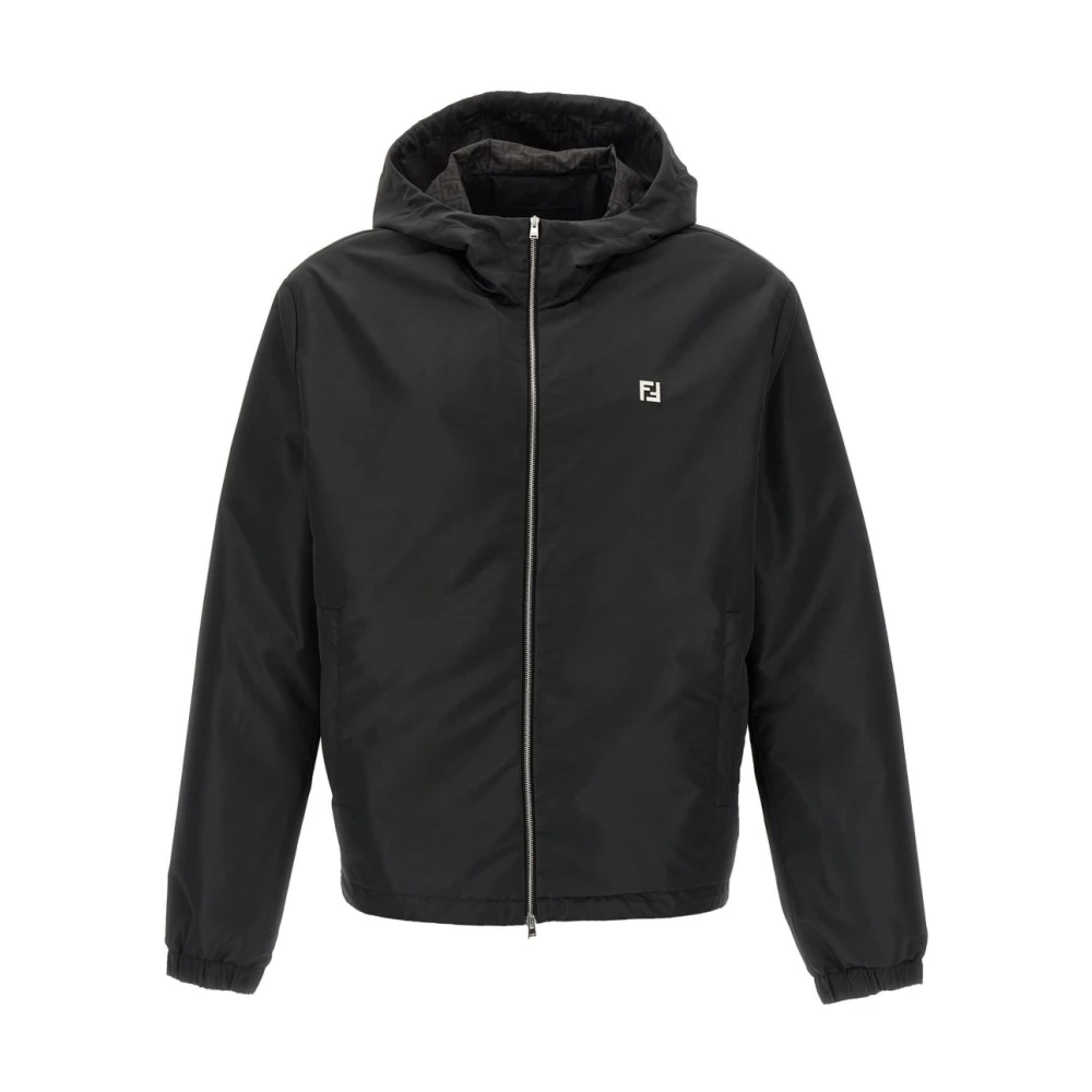 Fendi Men's Black Light Jackets, Xl, Blouson