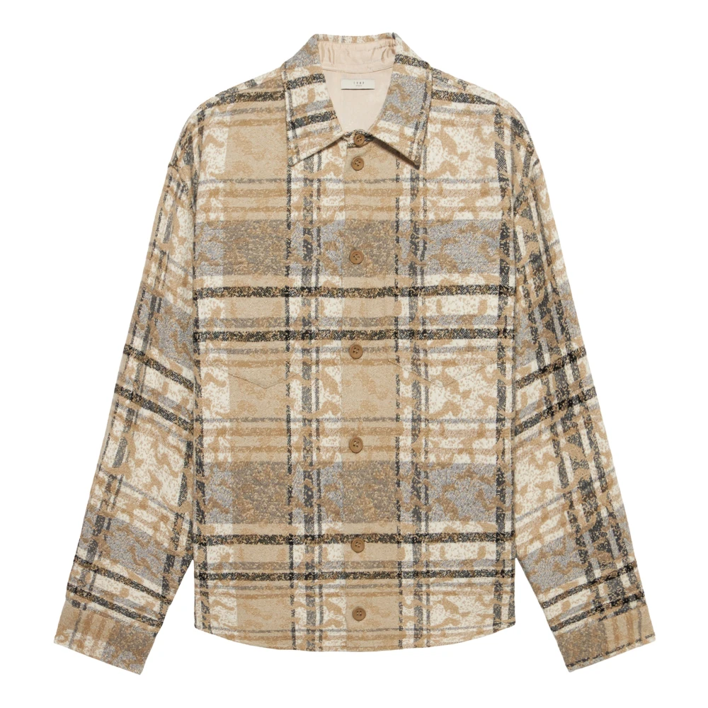 1989 Studio Casual overhemd Beige Heren