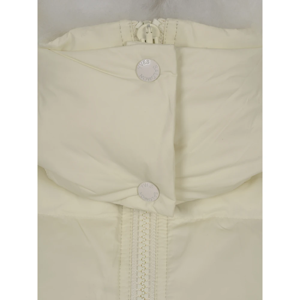 Yves Salomon Stijlvolle jassen met Doudoune 76Cm Beige Dames
