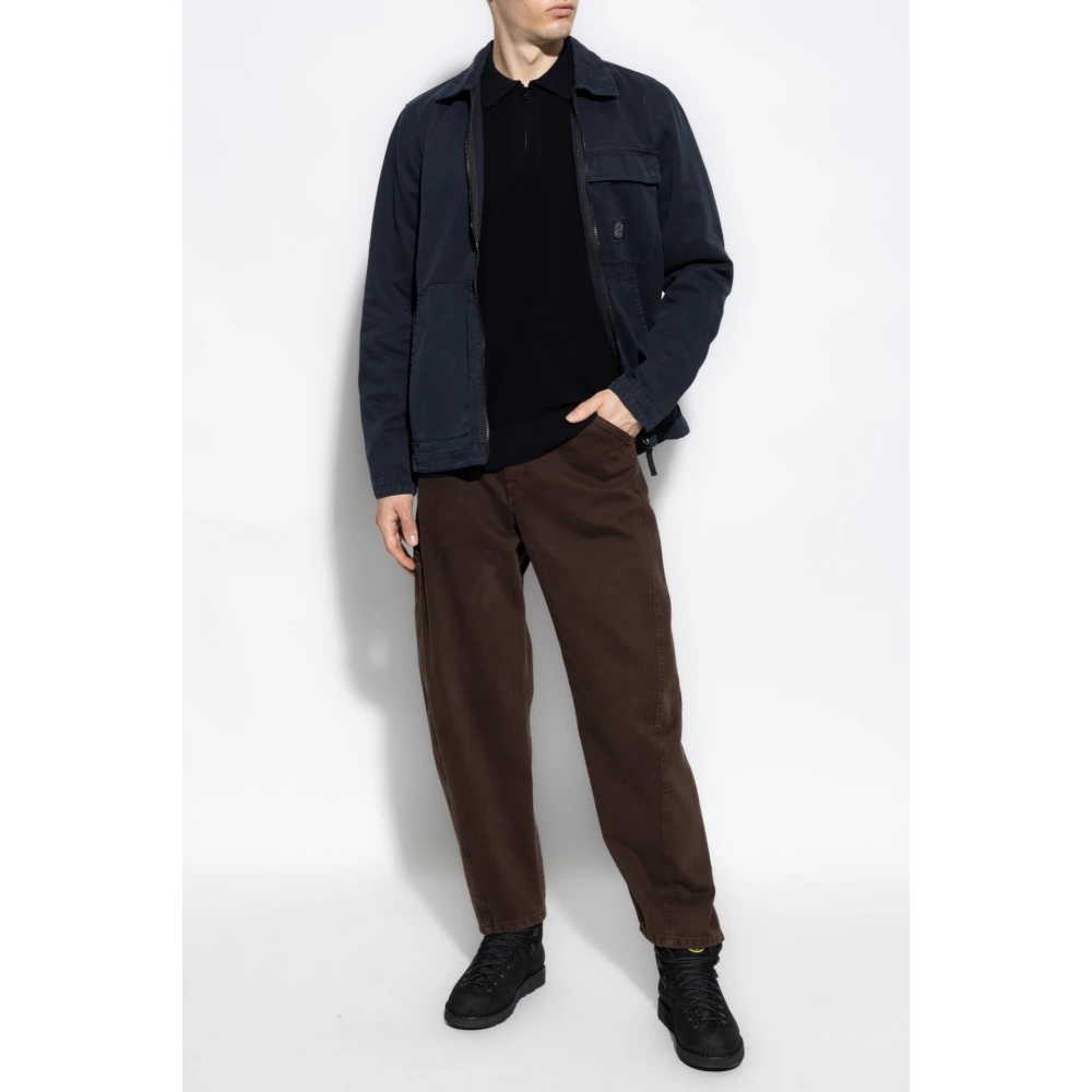 Stone Island Denim jas Blue Heren