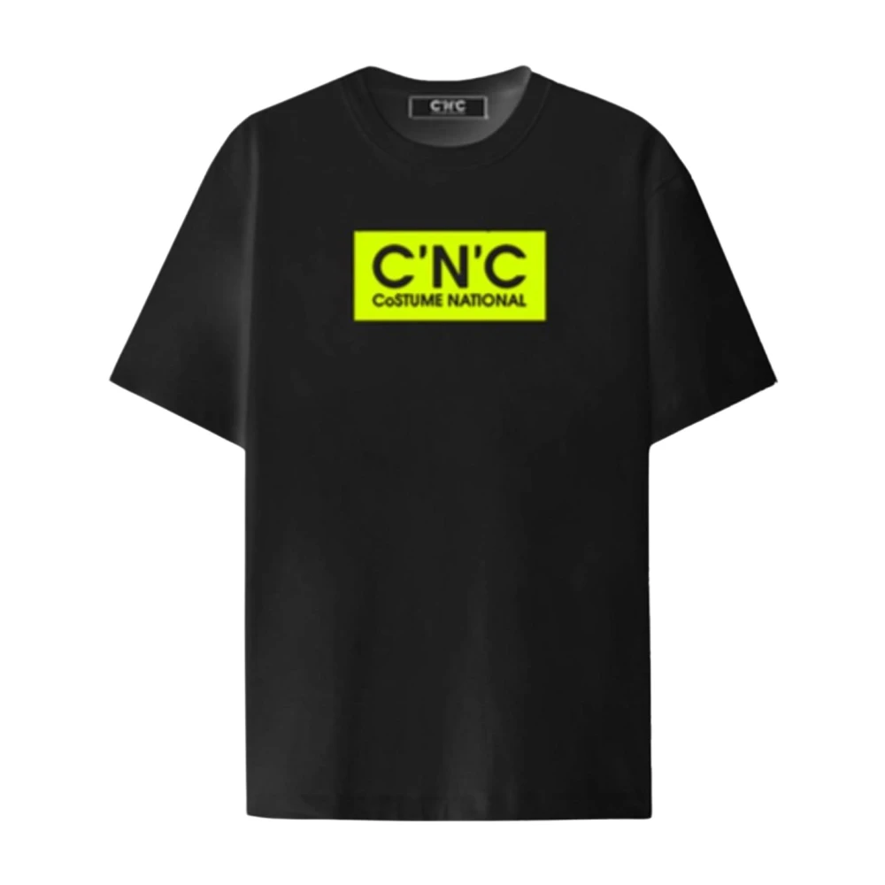 Costume National Heren Regular T-Shirt Black Heren