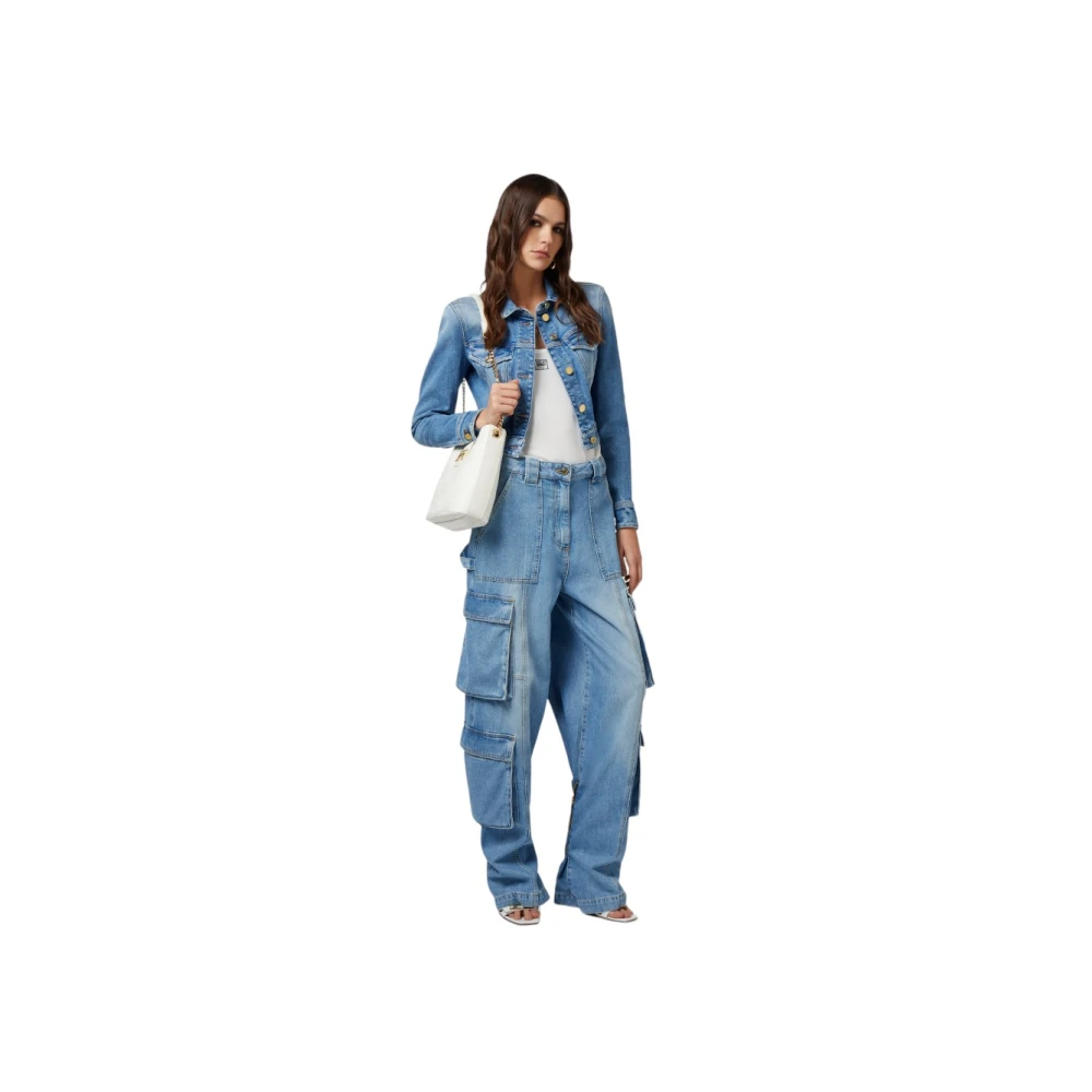 Elisabetta Franchi Loose-fit Jeans Blue Dames