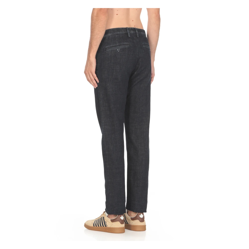 Jacob Cohën Blauwe Katoenen Jeans met Riemlussen Blue Heren