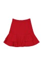 red-stretch-skirt-elegant-style