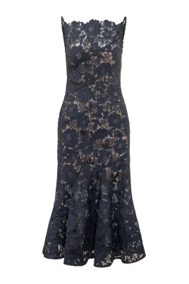 Spiral Lace Midi Dress