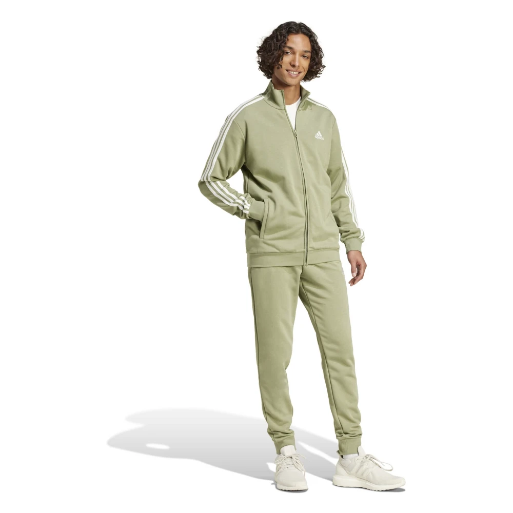 Adidas Tracksuit Basic 3-Stripes Compleet Tracksuit Green Heren