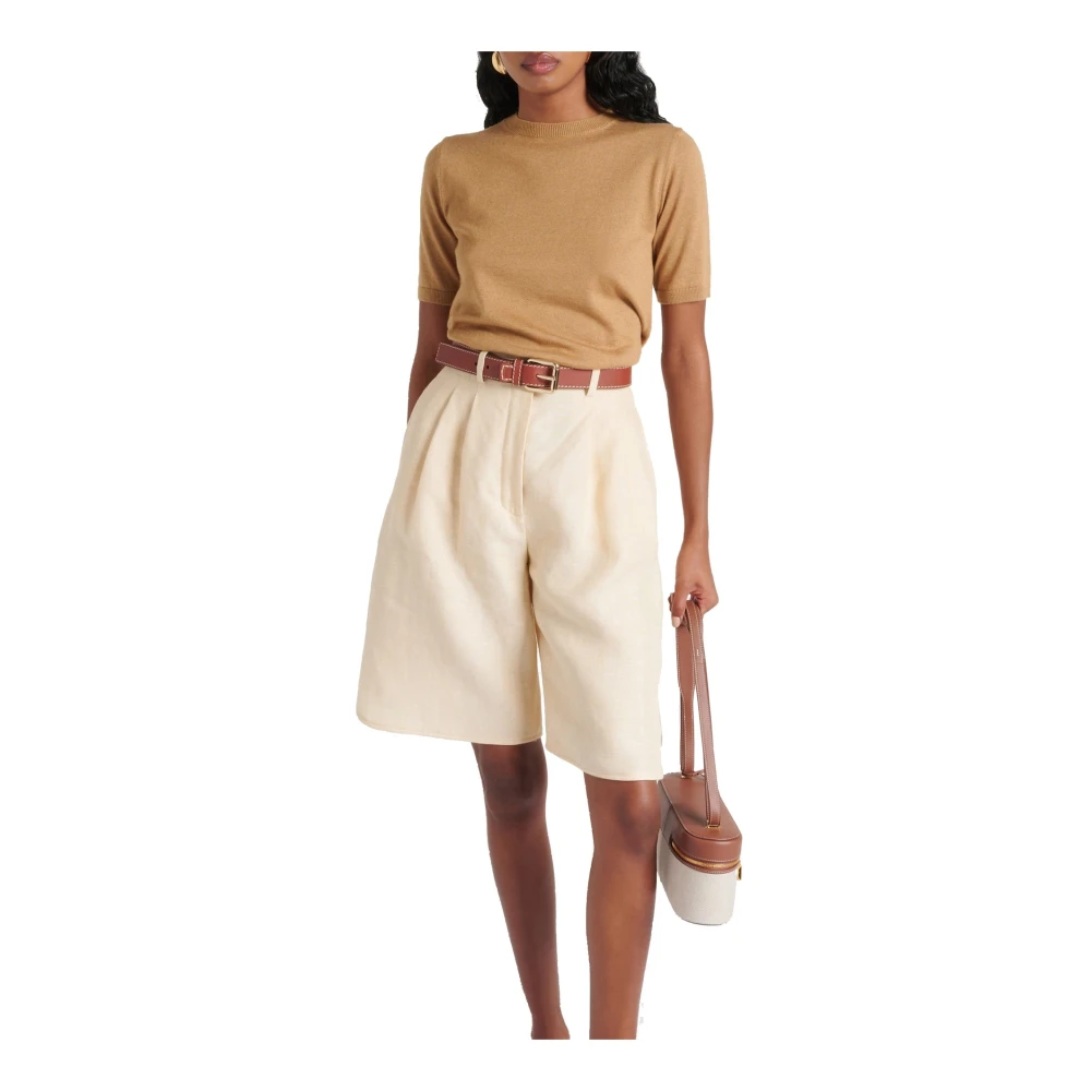 Max Mara Warren Zijde Kasjmier Trui Vrouwen Brown Dames
