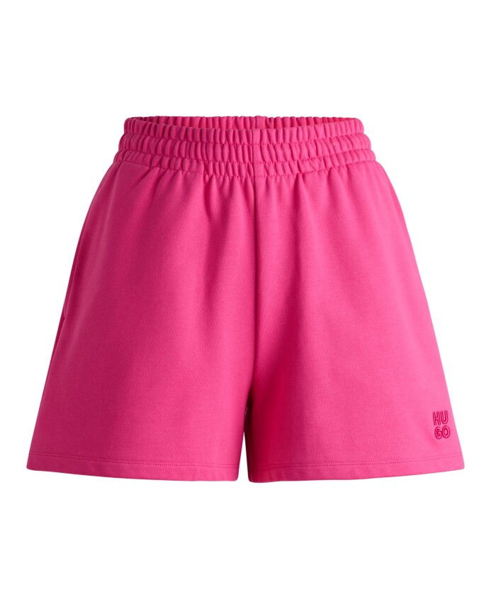 moderne-terry-shorts-met-stack-logo