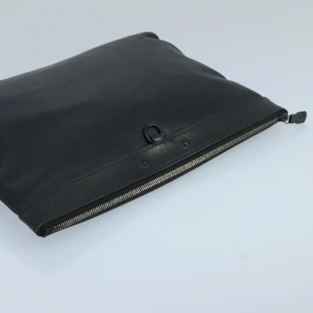 Louis Vuitton Vintage Pre-owned Leather clutches Black Dames