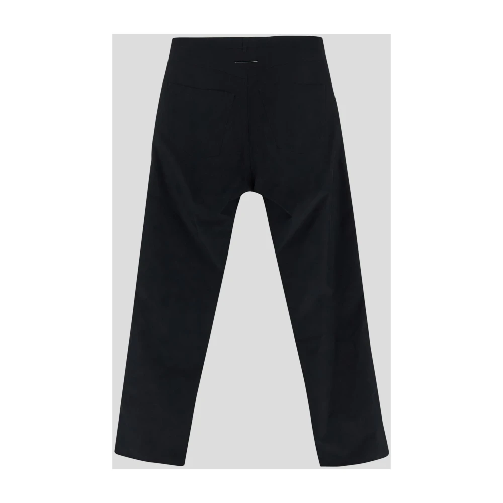 MM6 Maison Margiela Waterdichte Polyesterbroek Black Heren