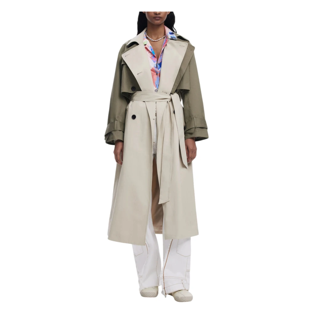 Desigual Katoenen Dames Parka en Trenchcoat Multicolor Dames