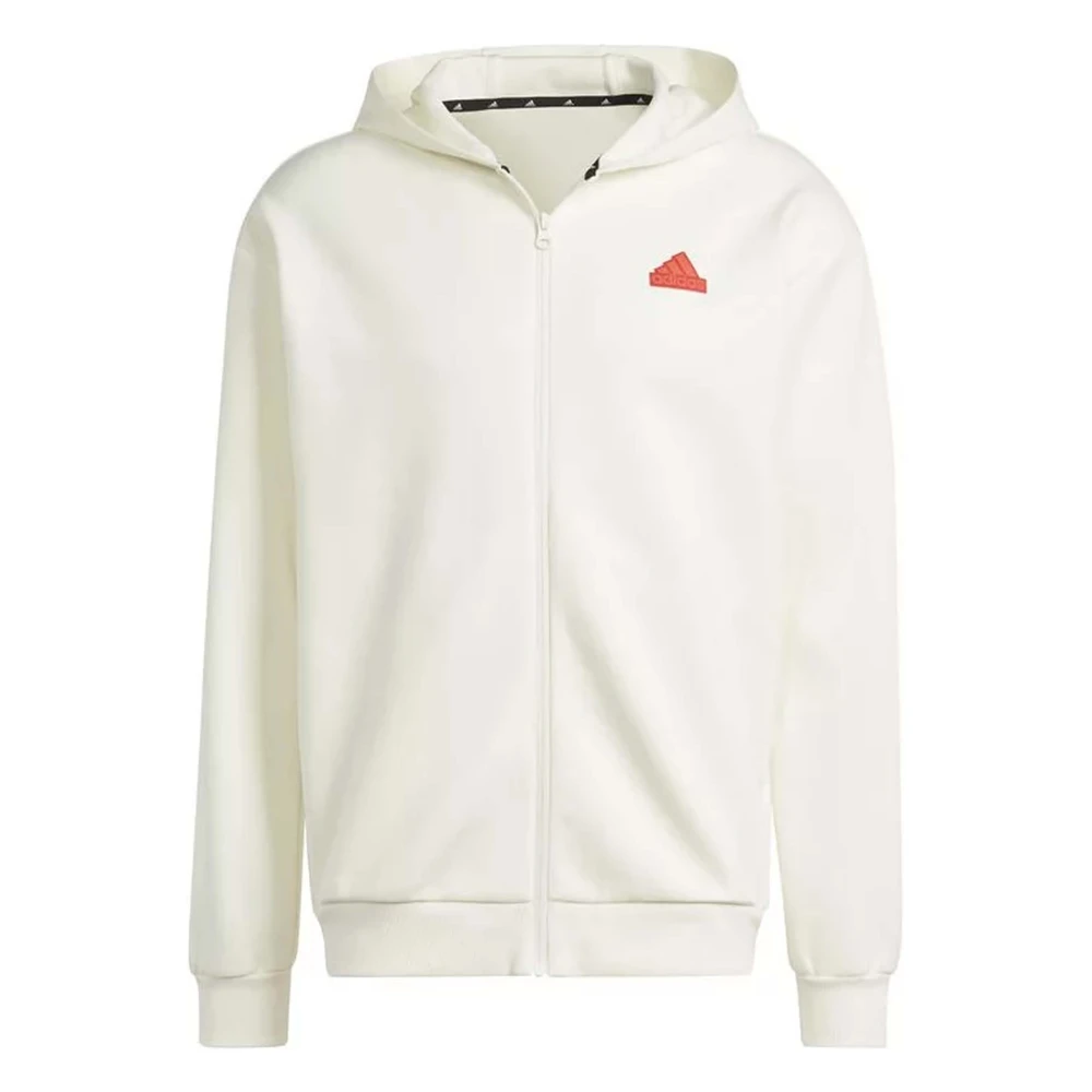 Adidas Toekomstige iconen Badge of Sport hoodie White Heren