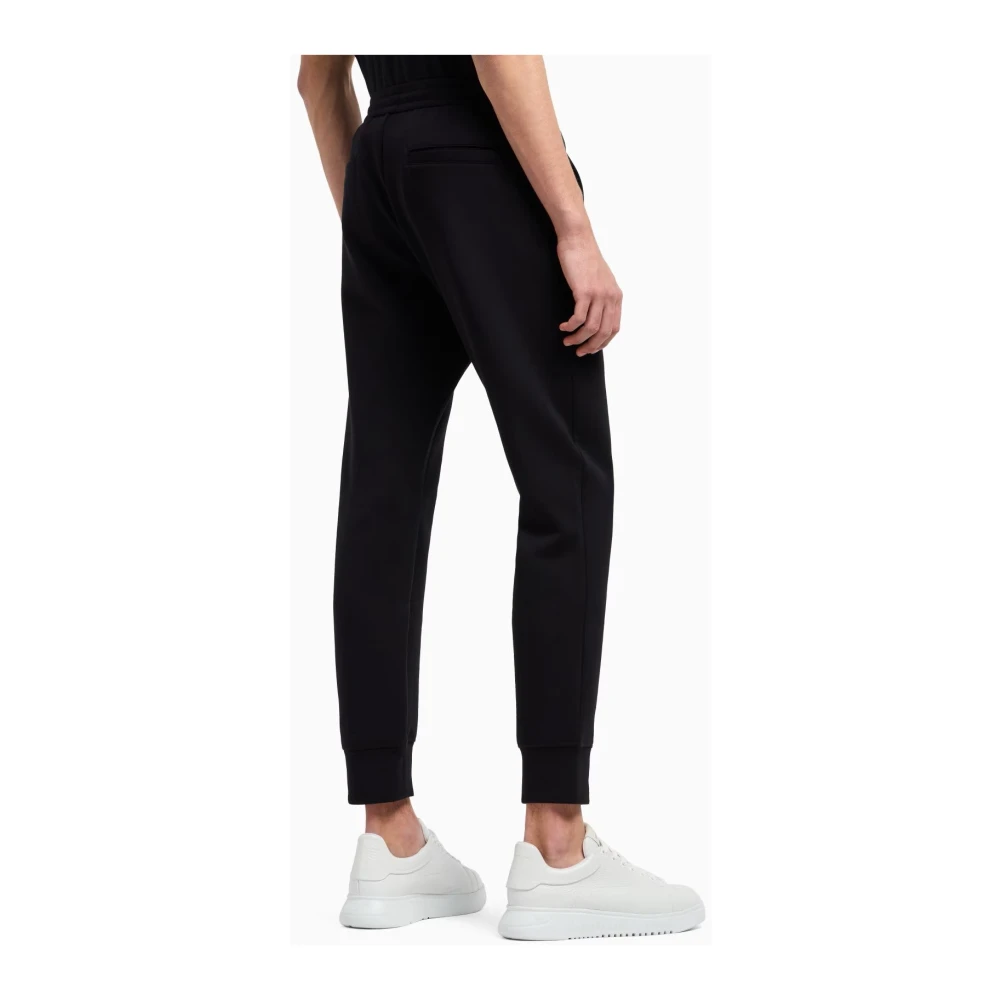 Emporio Armani Zwarte stijlvolle herenbroek Black Heren