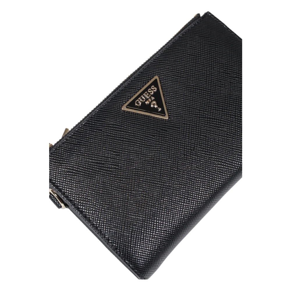 Guess Damesportemonnee van polyurethaan Black Dames