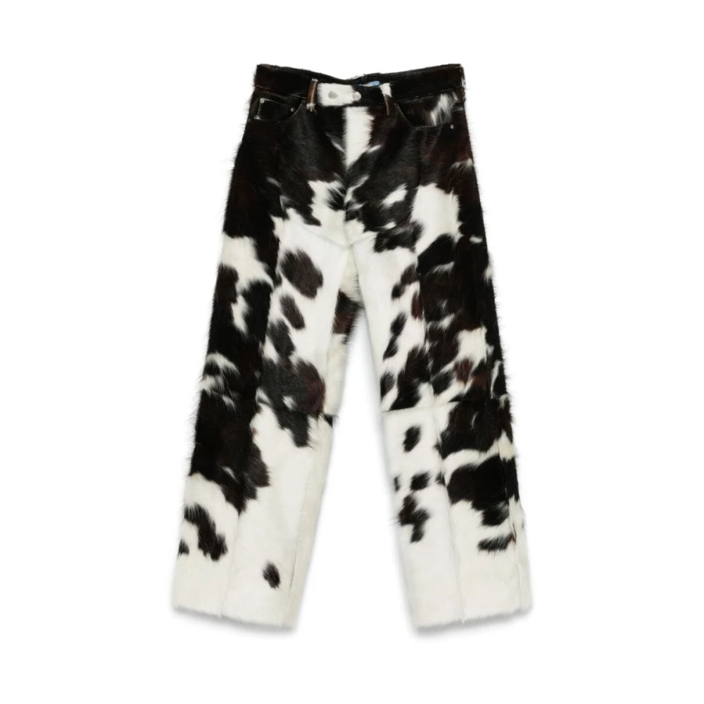 Achilles Ion Gabriel Koeienprint Straight Leg Broek Multicolor Heren