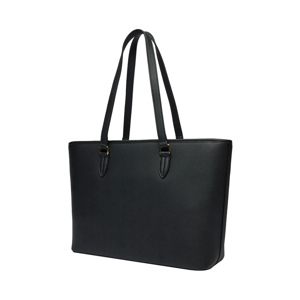 Moschino Zwarte Shopper Tas Elegant Veelzijdig Black Dames