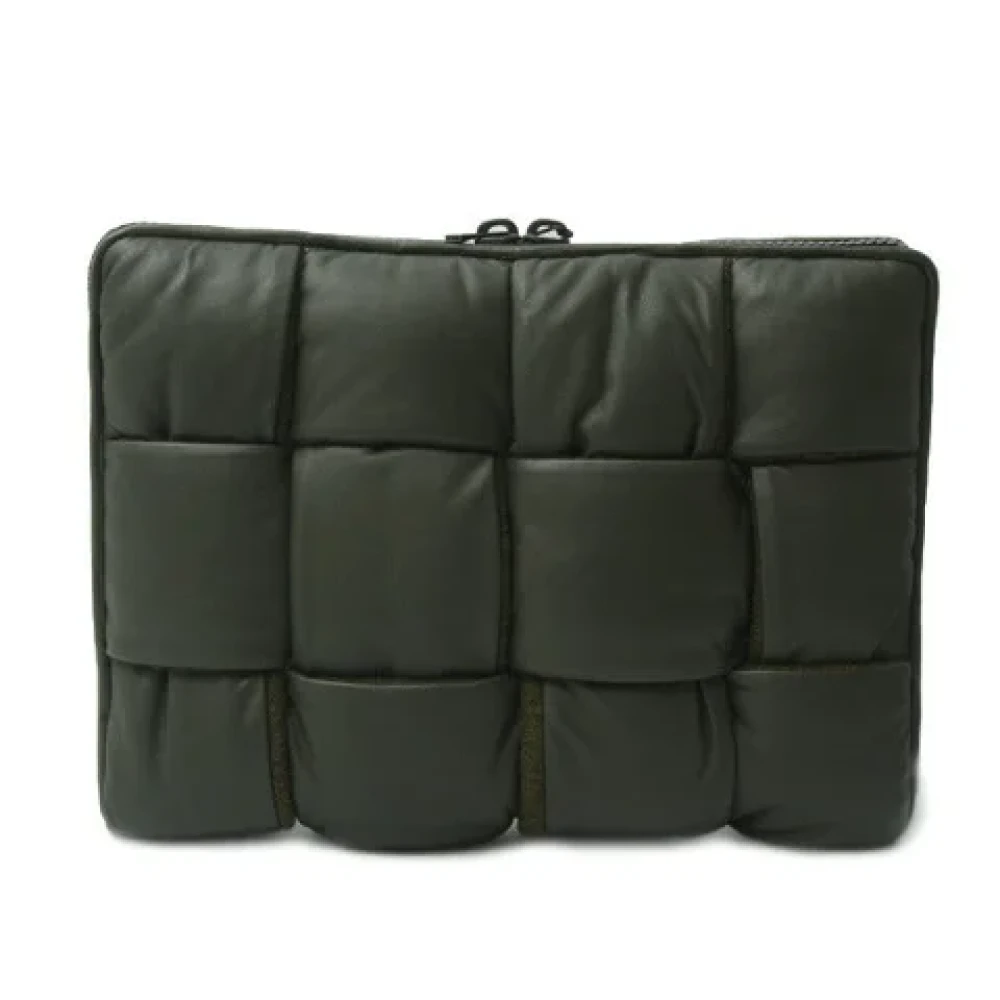 Bottega Veneta Vintage Pre-owned Leather clutches Green Heren