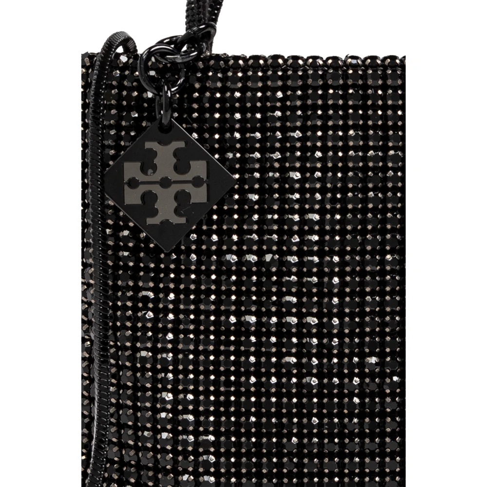 TORY BURCH Schoudertas Night Ow Mini met glinsterende kristallen Black Dames