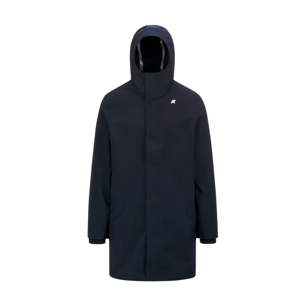 K-Way Thomas Bonded Jacket - Male - Rain Jackets - Blue - M - Jackets