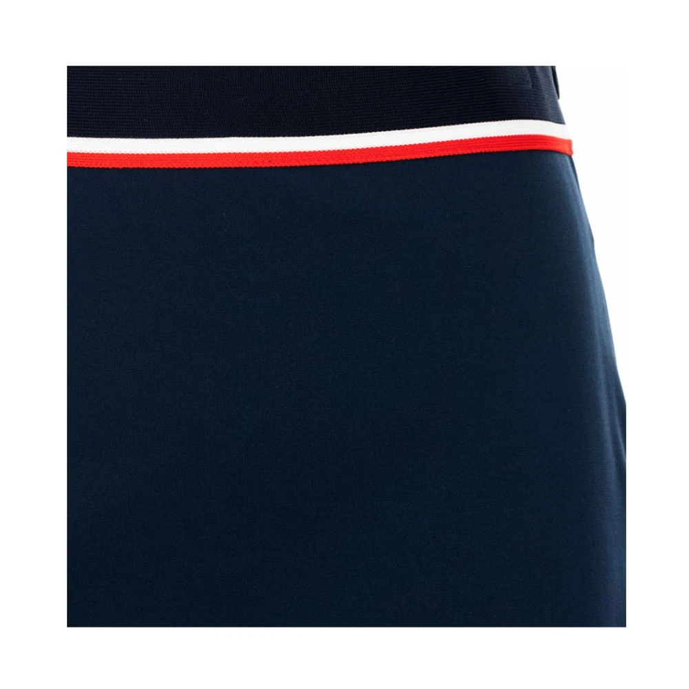 pinko Blauwe Viscose Pencilrok Blue Dames