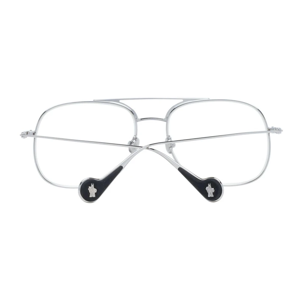 Moncler Gele Aviator Zonnebril met Zilveren Frame Gray Unisex