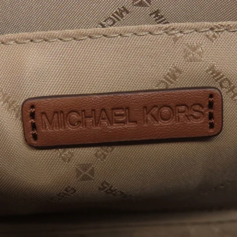 Michael Kors Pre-owned Canvas shoulder-bags Brown Dames