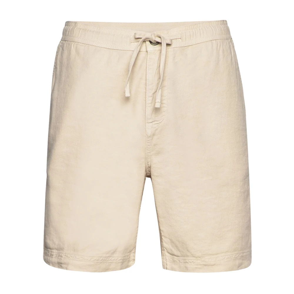 Off-White Morris Fenix Linen Shorts Shorts