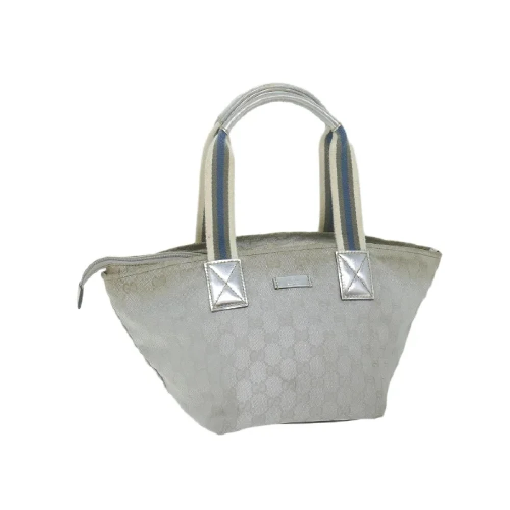 Gucci Vintage Pre-owned Canvas handbags Gray Dames