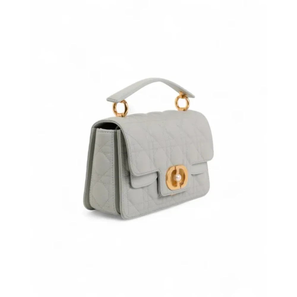Dior Vintage Pre-owned Leather handbags Gray Dames