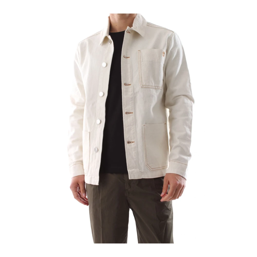 Timberland Men's White Light Jacket - Light Jackets - Xl - Jackets