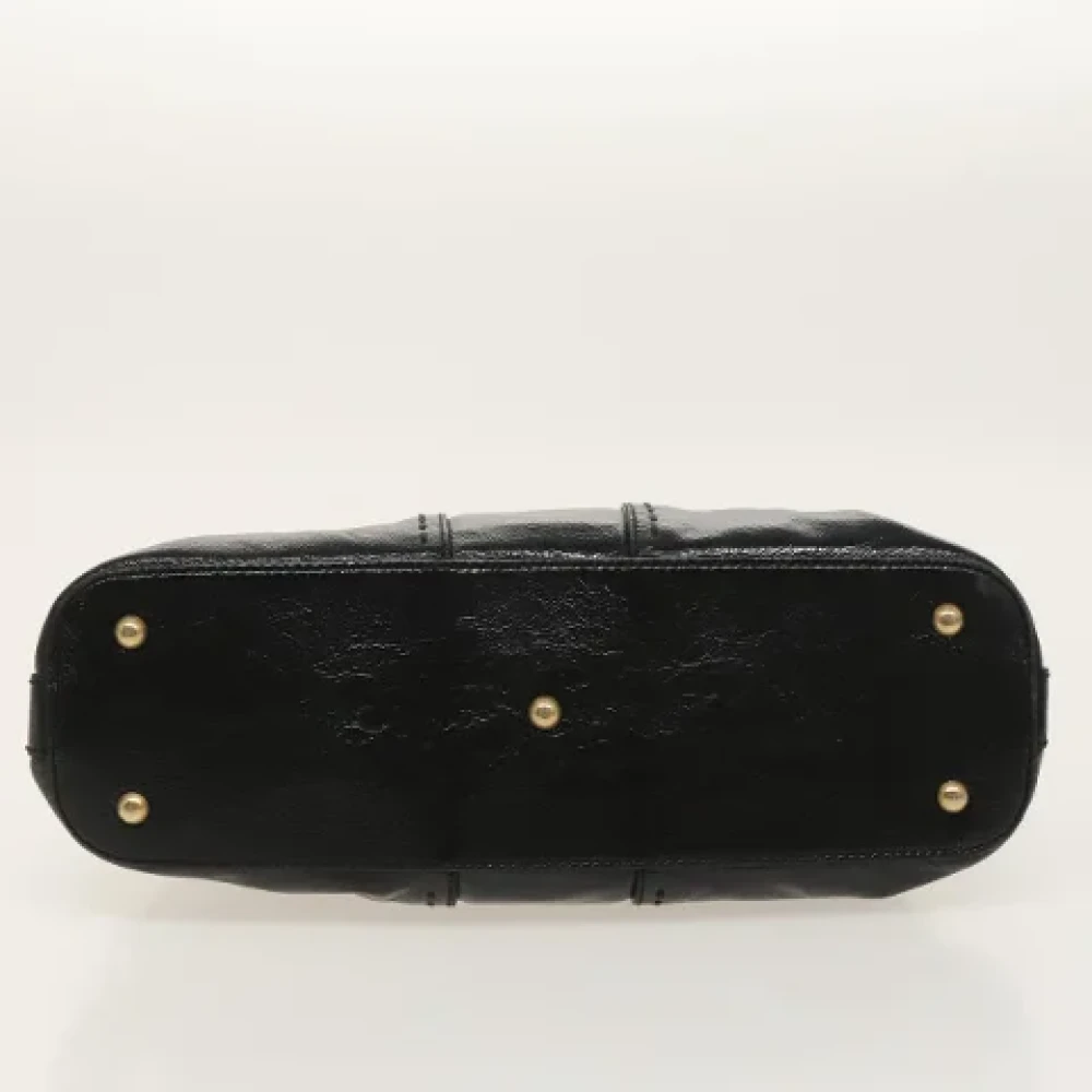 Saint Laurent Vintage Pre-owned Leather handbags Black Dames