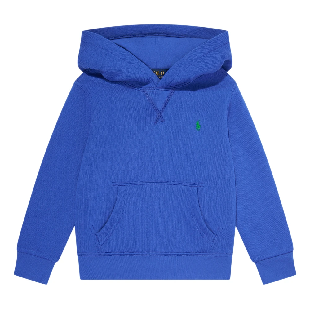 Ralph Lauren Boys Blue Logo Hoodie In