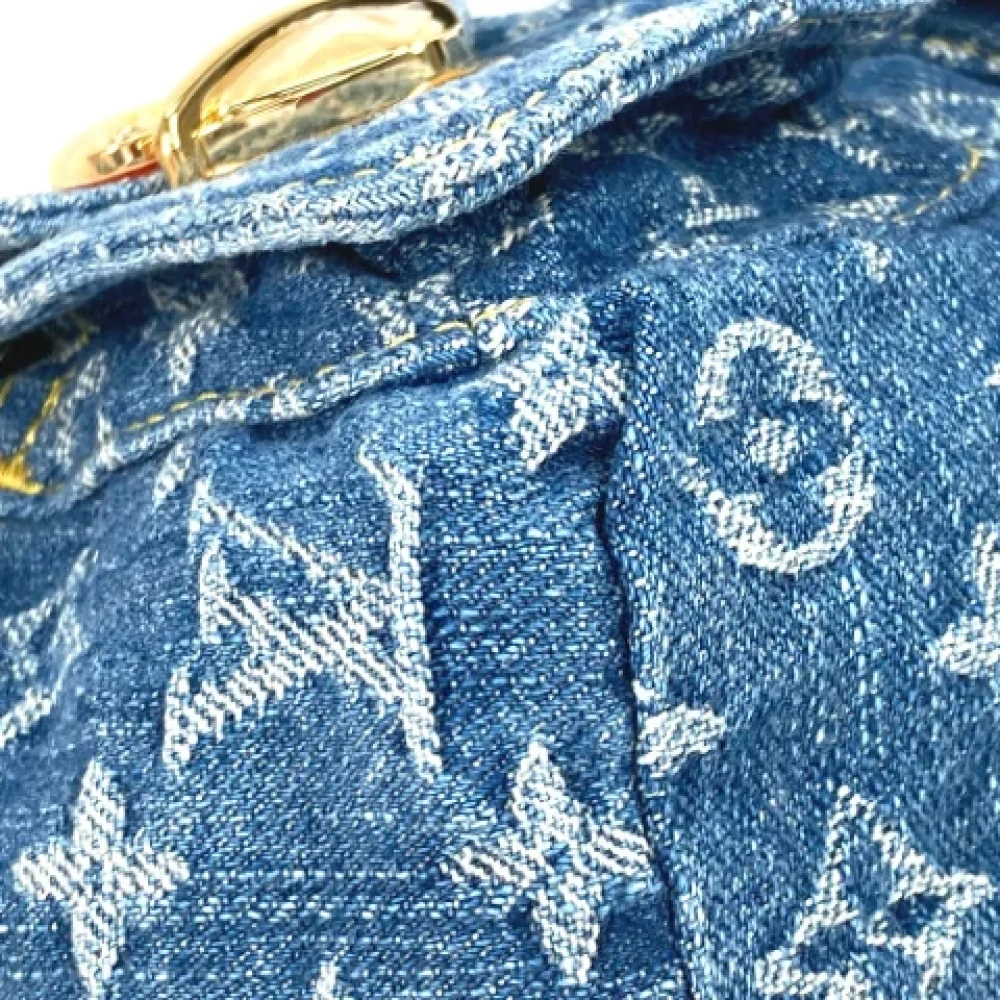 Louis Vuitton Vintage Pre-owned Denim louis-vuitton-bags Blue Dames