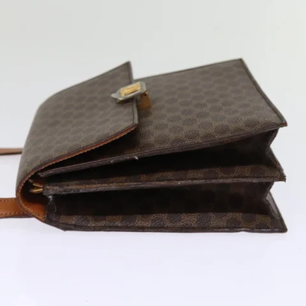 Celine Vintage Pre-owned Leather shoulder-bags Brown Dames