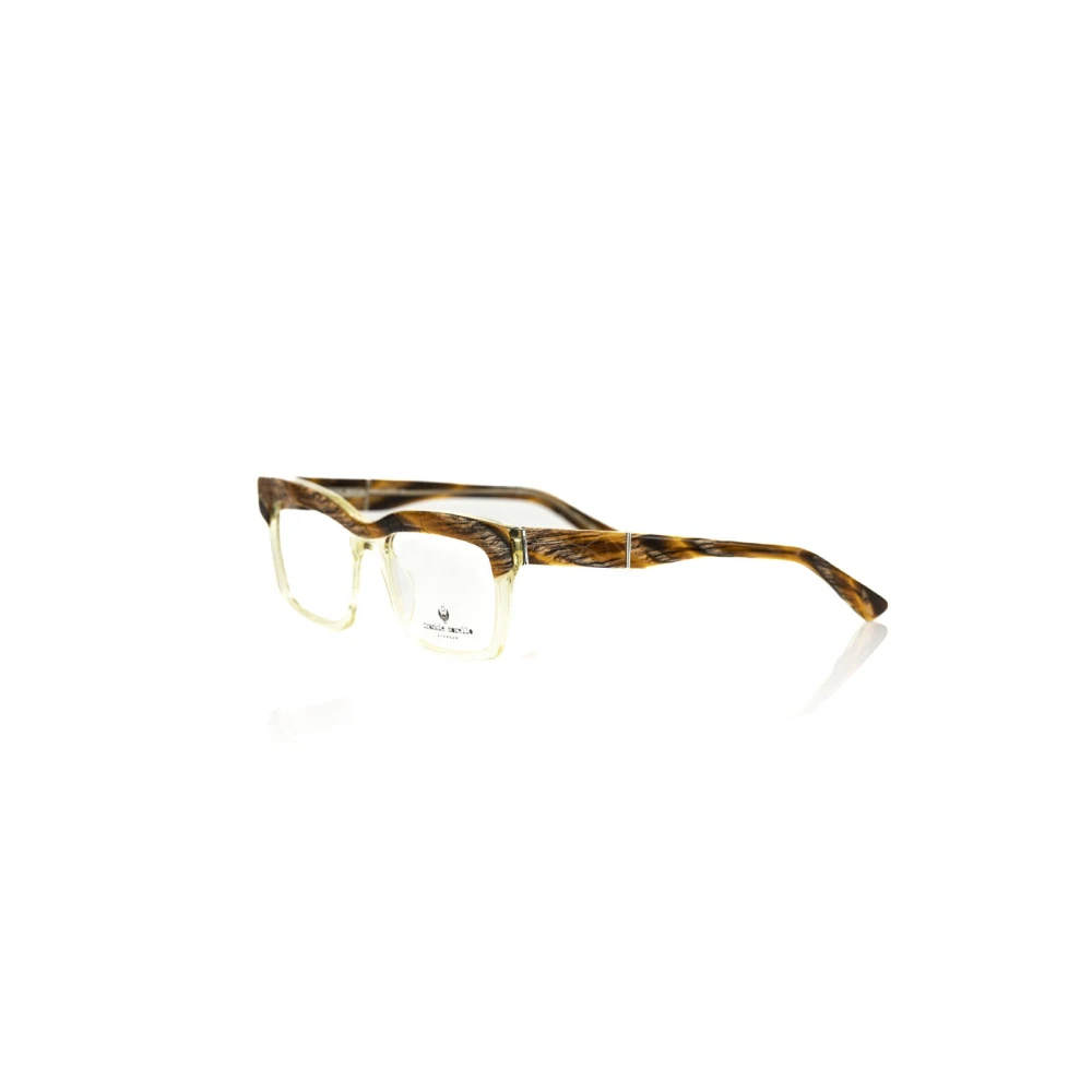 Frankie Morello Clubmaster Brilmontuur Transparant Frame Havana Brown