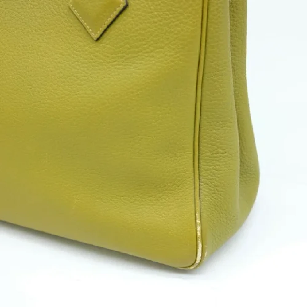 Hermès Vintage Pre-owned Fabric handbags Green Dames