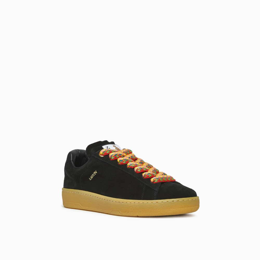 Lanvin Lite Curb Lage Sneakers Black Heren