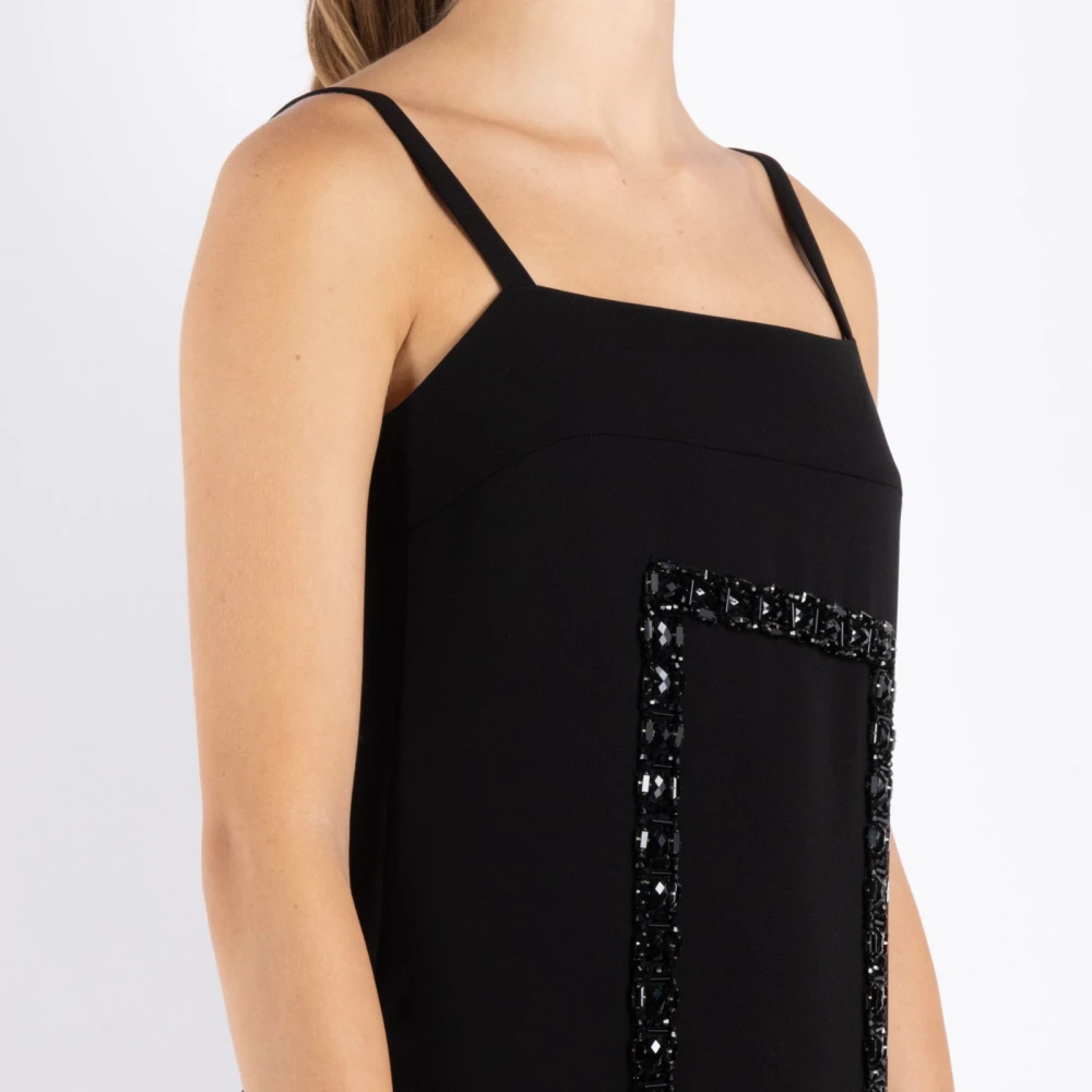 Max Mara Korte Zwarte Jurk Gemaakt in Italië Black Dames