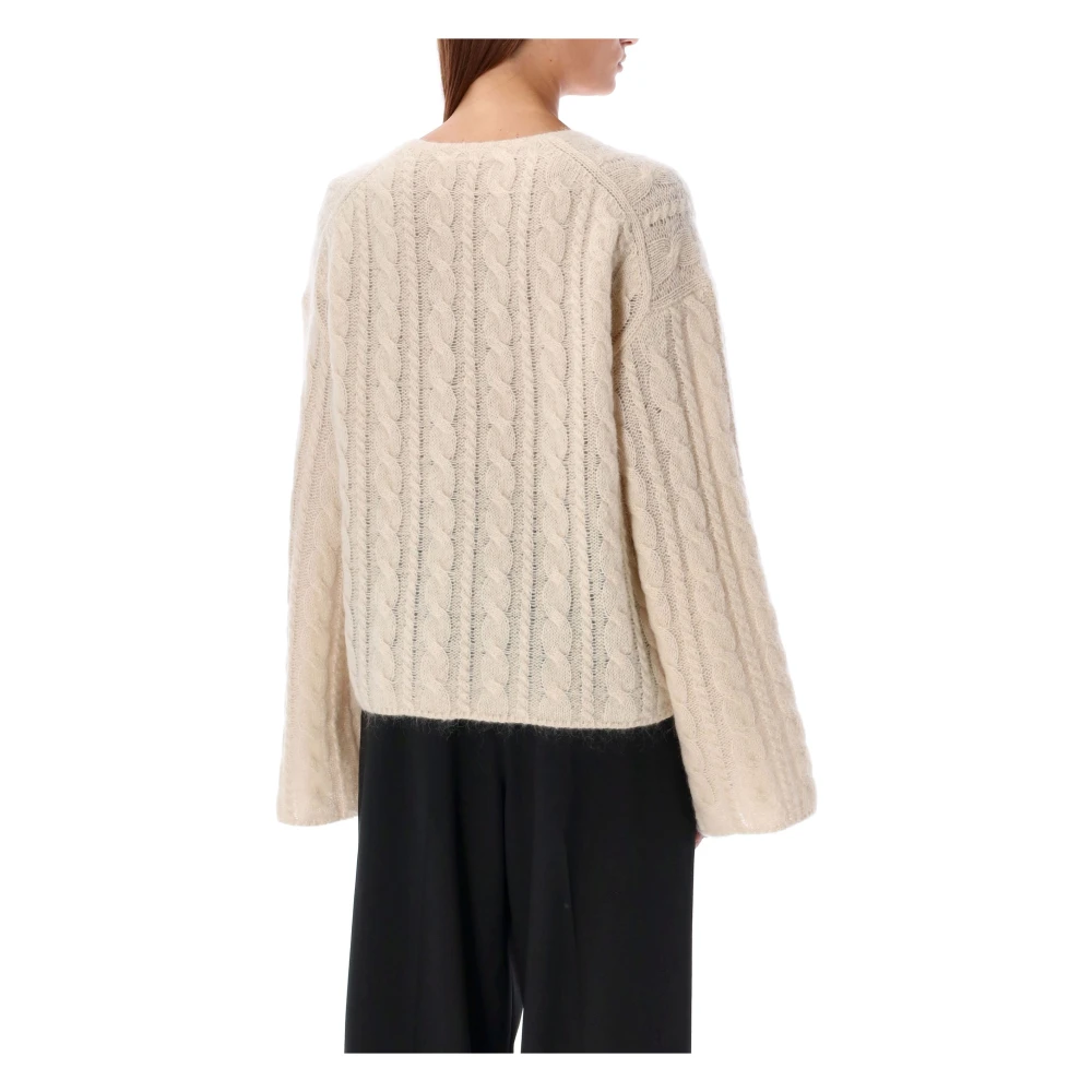By Malene Birger Gezellige Cable Knit Sweater Cierra By Herenne Birger Beige Dames