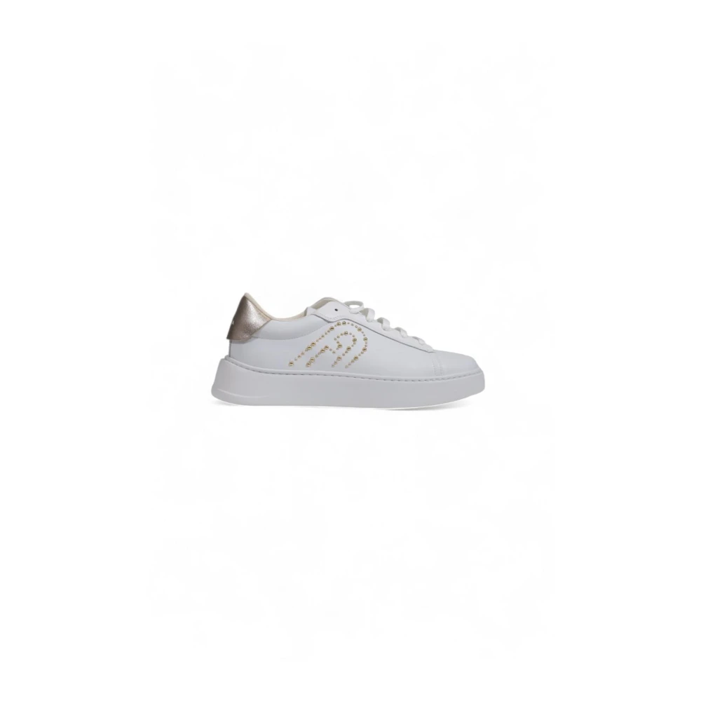 Furla Women's White Metallic Logo Trainers, Sneakers, 4 Uk, Shoes