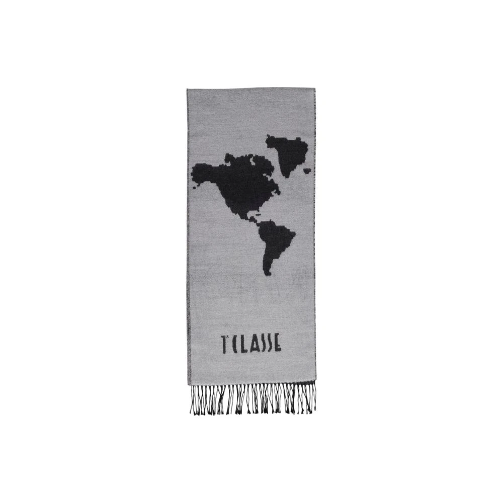 Alviero Martini 1a Classe Grijze Polyacryl Sjaal Herfst Winter Collectie Gray Dames